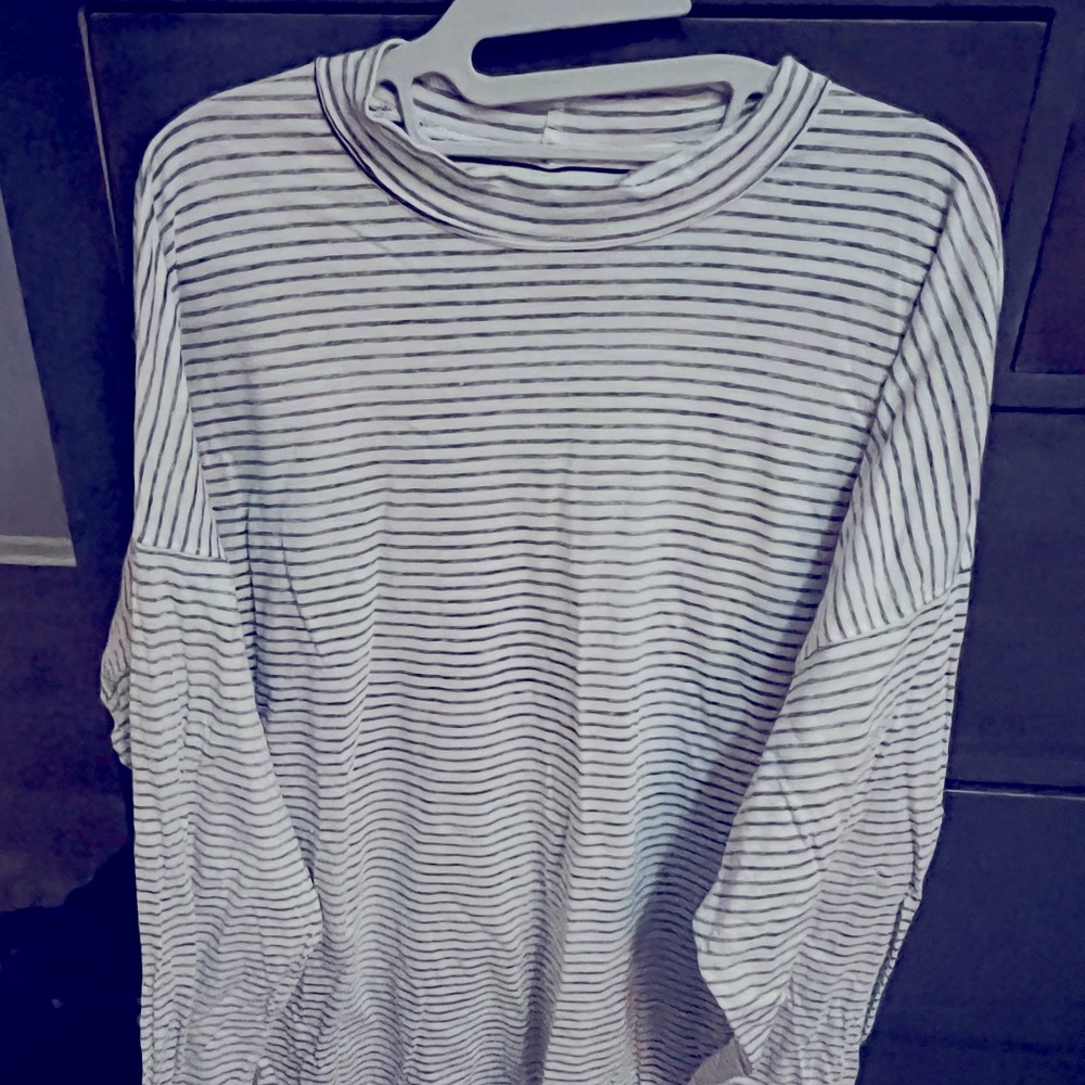Free People Be Free Mock Neck Stripe Tunic
